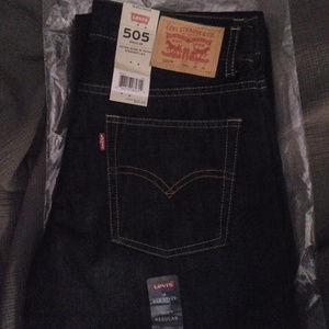 NWT Boys Levi's 505 Jeans Dark Wash